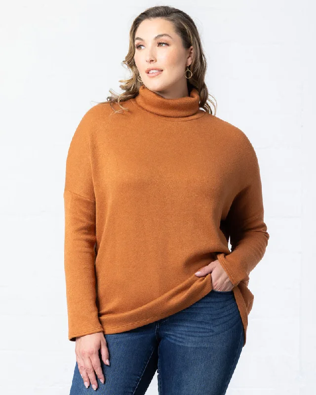Paris Turtleneck Tunic Sweater - Sale! Knit Fabric Woven Fabric Fleece Fabric