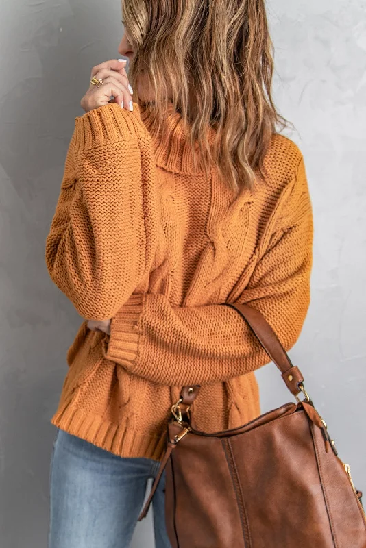 Everyday Turtleneck Sweater Polka Dot Checkered Tartan