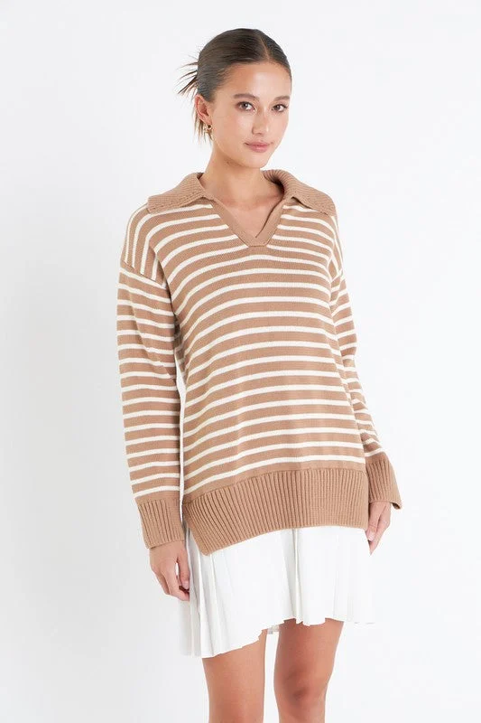Tenny Pleated Sweater Dress Welt Pockets Slit Pockets Flap Pockets