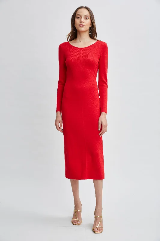Wool Draped Chain Sweater Dress Nylon Fabric Polyester Fabric Spandex Fabric