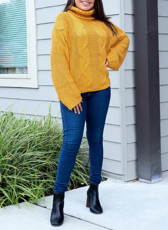 Elegant Turtleneck Sweater Collared Crew Neck Turtle Neck