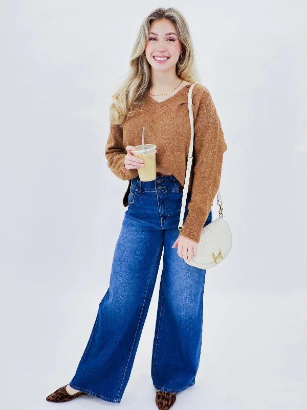 Sophie's Soft Knit Sweater Spandex Rayon Corduroy
