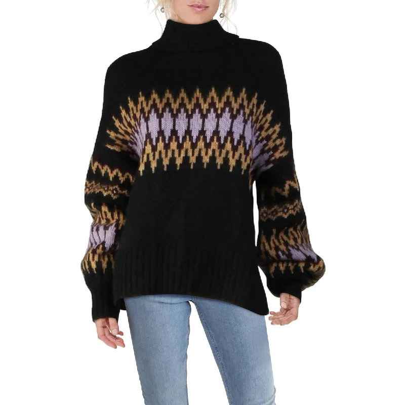 A.L.C. Womens Tracey Oversized Cozy Turtleneck Sweater