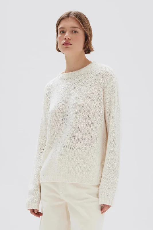 Assembly Label - Rey Knit Long Sleeve Top, Cream