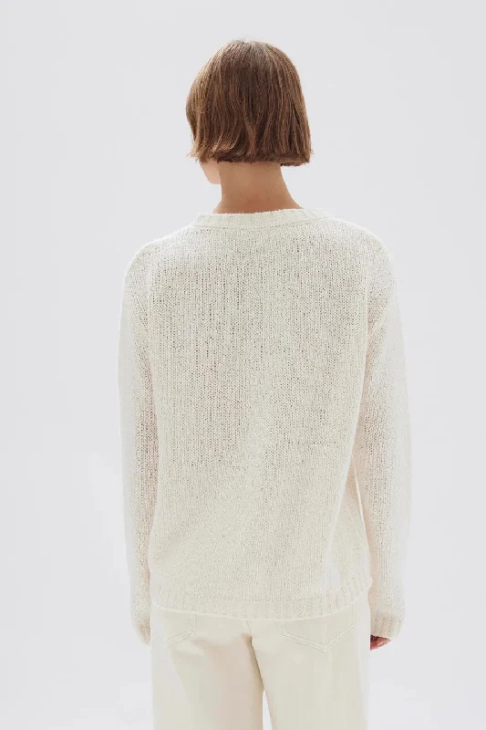 Assembly Label - Rey Knit Long Sleeve Top, Cream