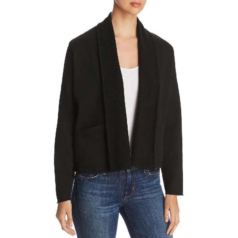 Three Dots Womens Open Front Layering Cardigan Sweater