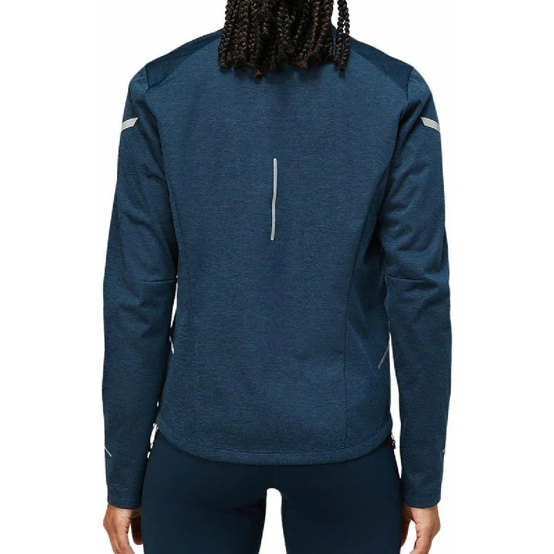 Asics Lite-Show Winter Womens Running Jacket - Navy