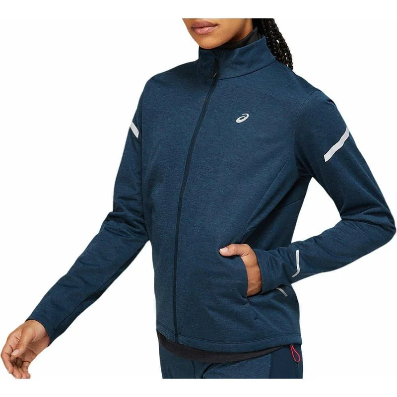 Asics Lite-Show Winter Womens Running Jacket - Navy