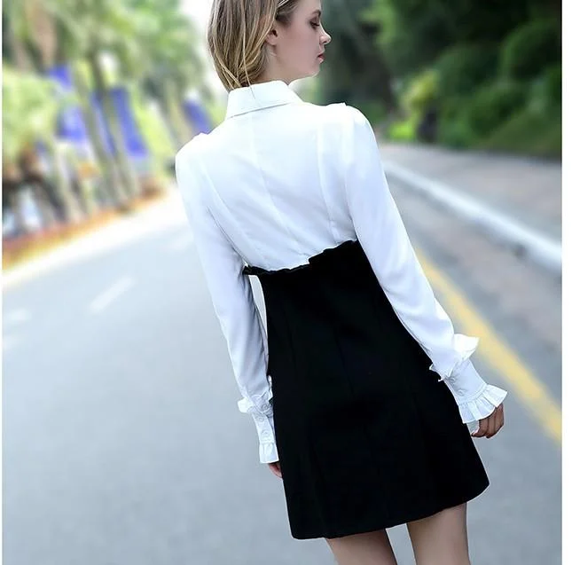 A long sleeve Sweet bow  dress  YV5045