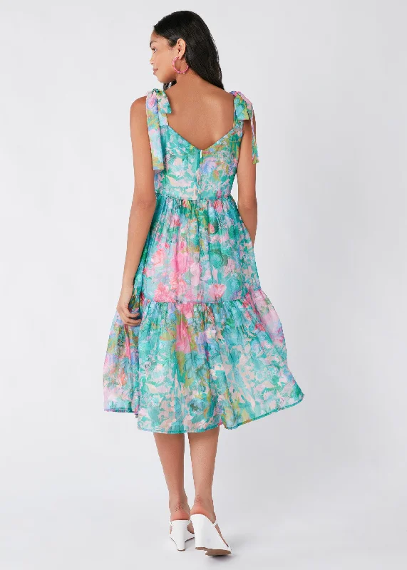 Maya Dress Vivid Bloom Organza