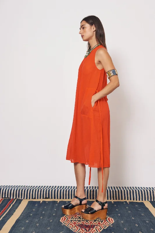 Gauze Tomato Zambia Tank Dress