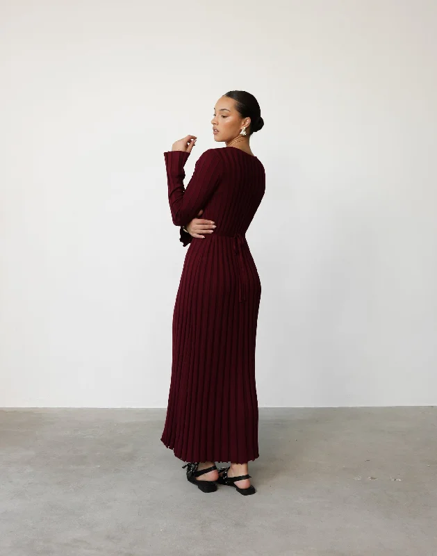 Yasmeen Maxi Dress (Cranberry)