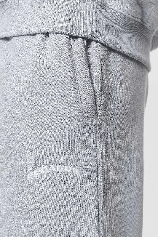 Durward High Waisted Sweat Pants Grey Melange