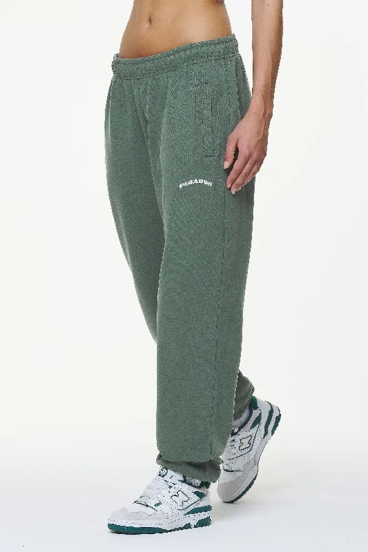 Durward High Waisted Sweat Pants Vintage Washed Garden Green