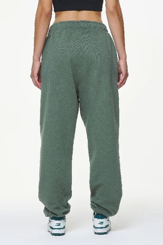 Durward High Waisted Sweat Pants Vintage Washed Garden Green