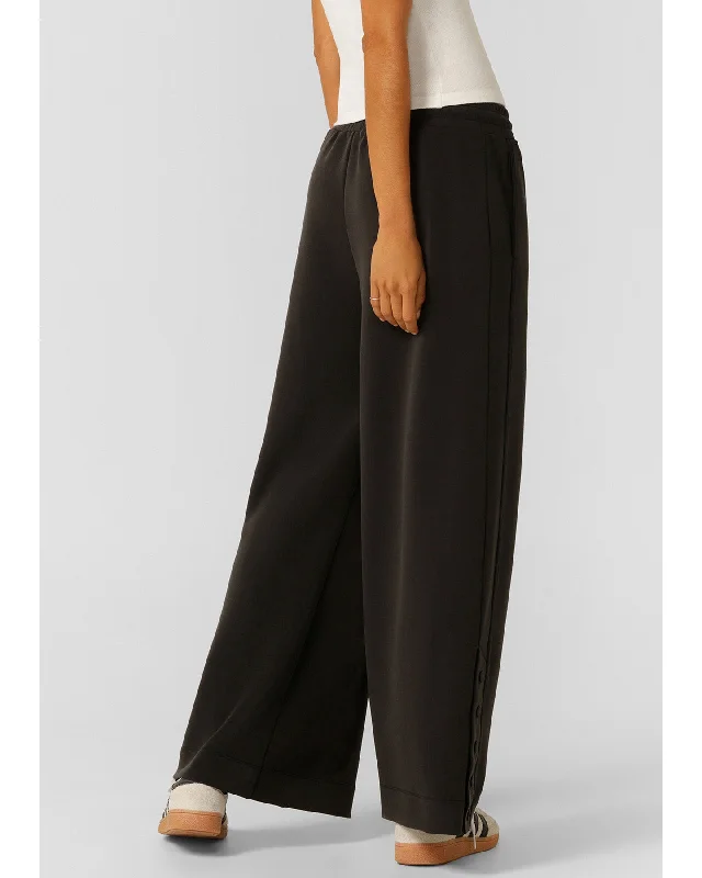 Lorna Jane Post Practice Wide Leg Pant - Washed Black