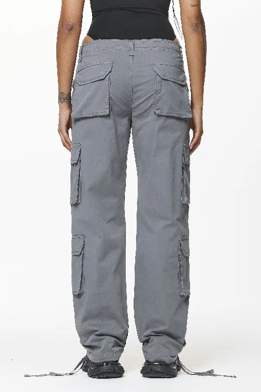 Tanum Wide Cargo Pants Anthracite Grey