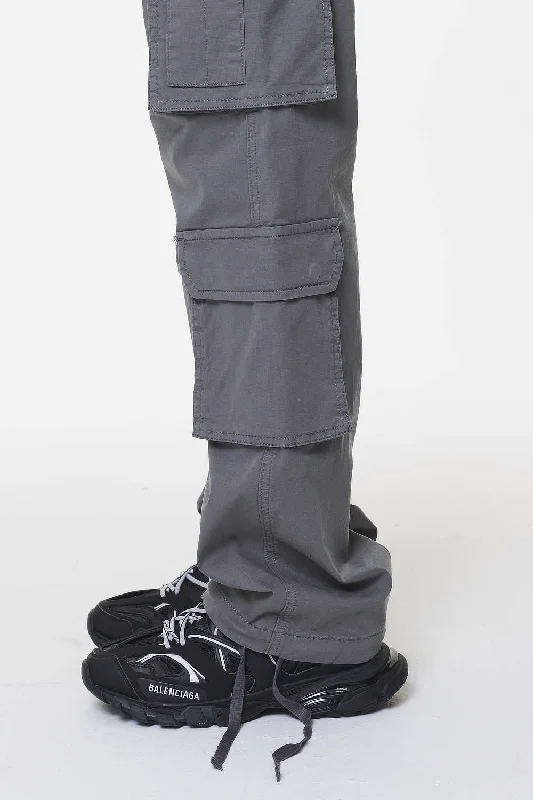 Tanum Wide Cargo Pants Anthracite Grey