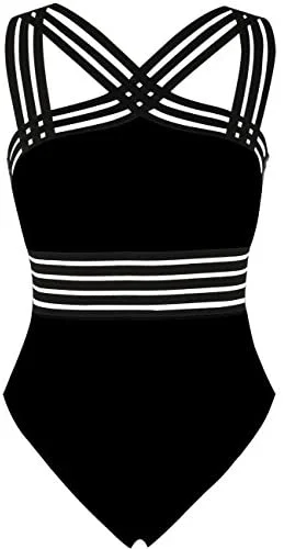 Hilor Womens One Piece Swimsuit Sz 4-6