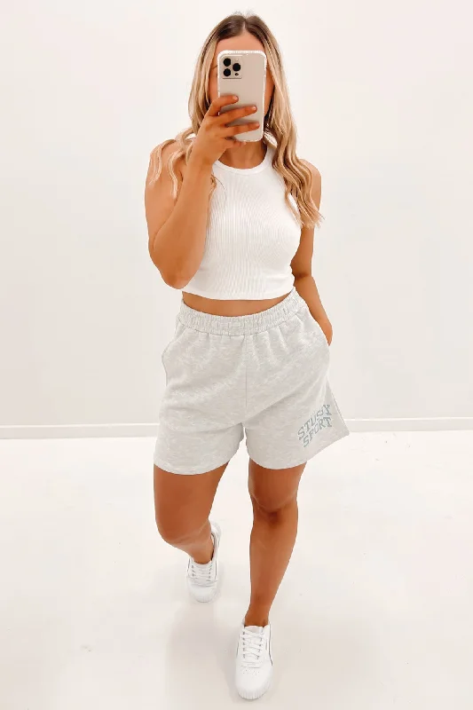 Sport High Waisted Short Snow Marle