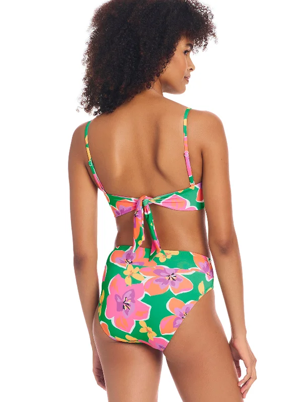 Super Bloom V-Wire Bandeau Bikini Top Multi