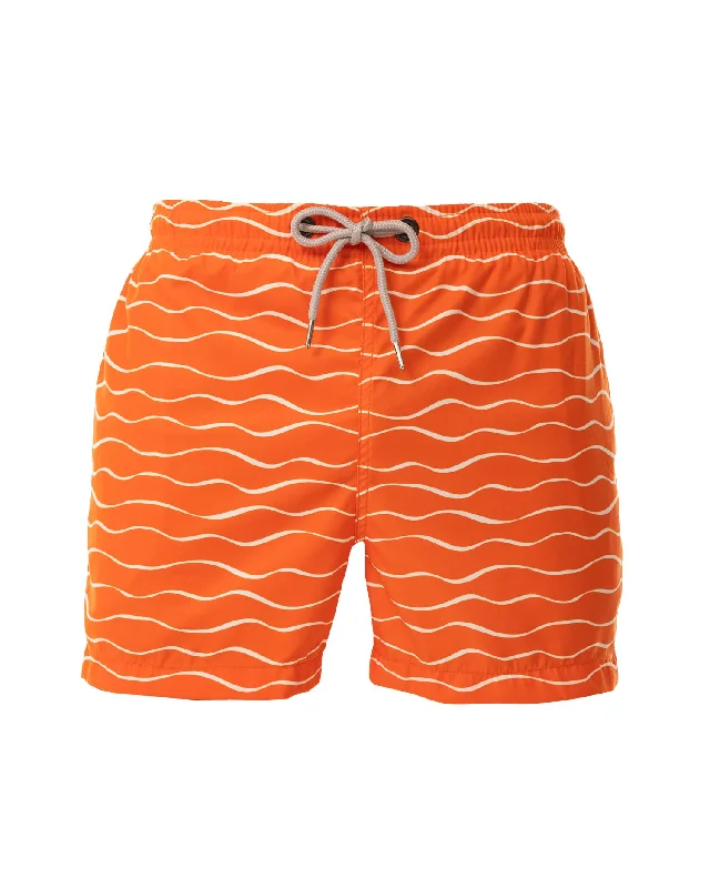 Wavy Orange Swimwear - FIN Clothing