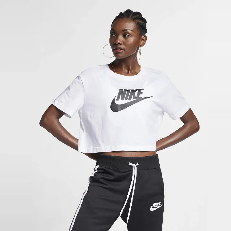 Cropped Logo T-Shirt (White)