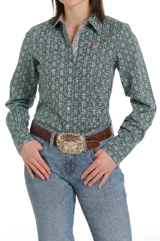 Women’s Cinch Button Down Shirt #MSW9165029