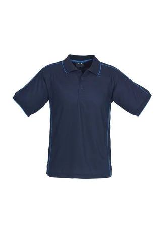 Mens Resort Polo Shirt - Navy/Mid Blue