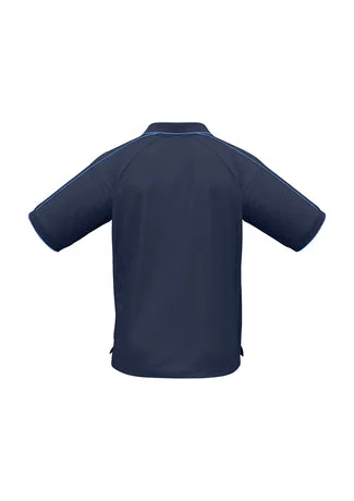 Mens Resort Polo Shirt - Navy/Mid Blue