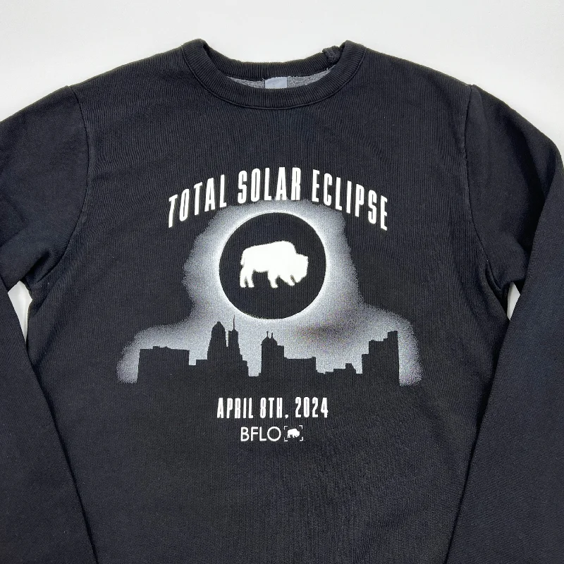 Total Solar Eclipse Buffalo, NY Black Crewneck