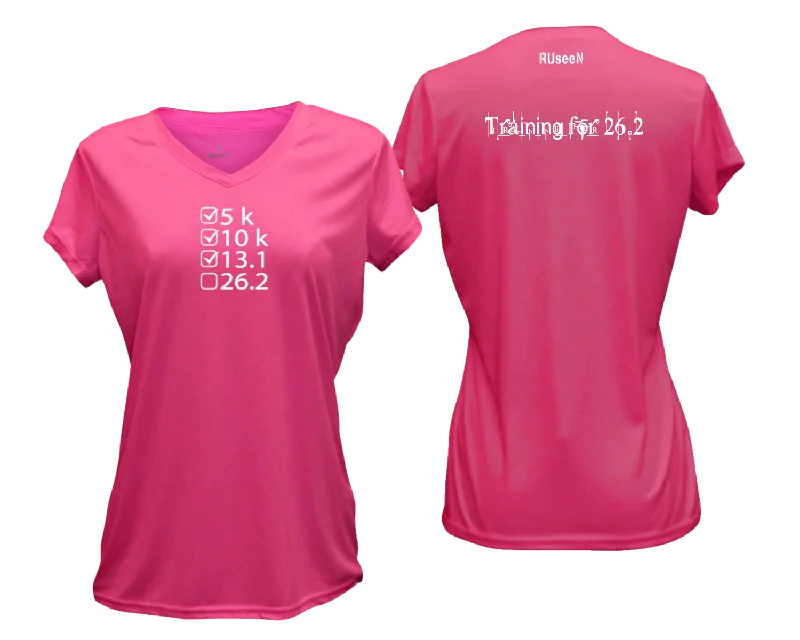 Women's Reflective Short Sleeve Shirt - Training for 26.2