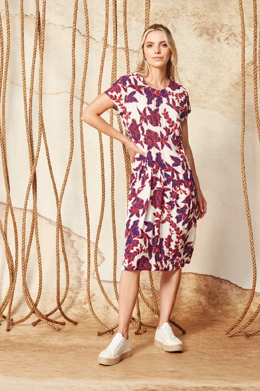 Verona Dress - Blue Print