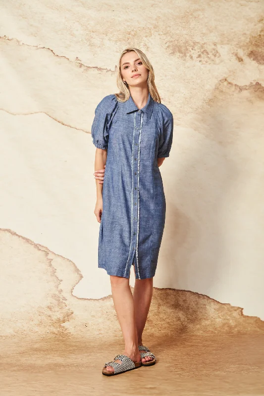 Enrich Dress - Cobalt
