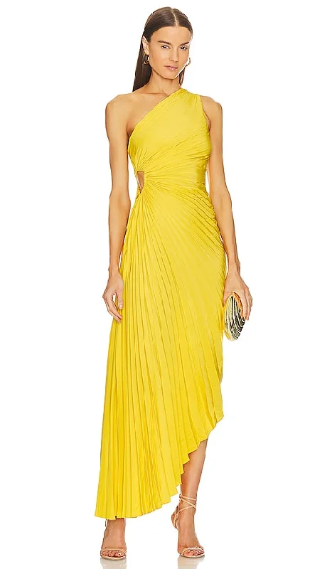 A.L.C. Delfina Dress in Yellow