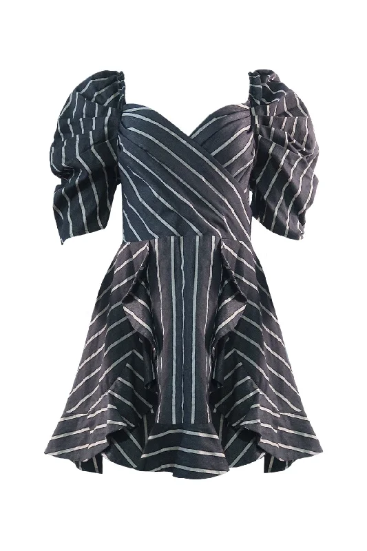 Ruffles Grey Dress