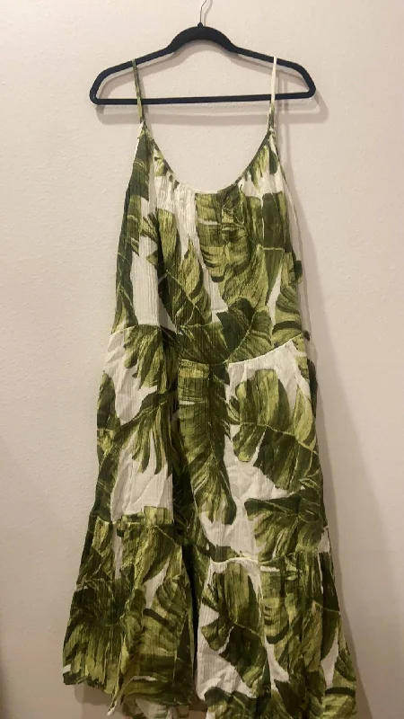 Banana leaf Spaghetti Strap Dress