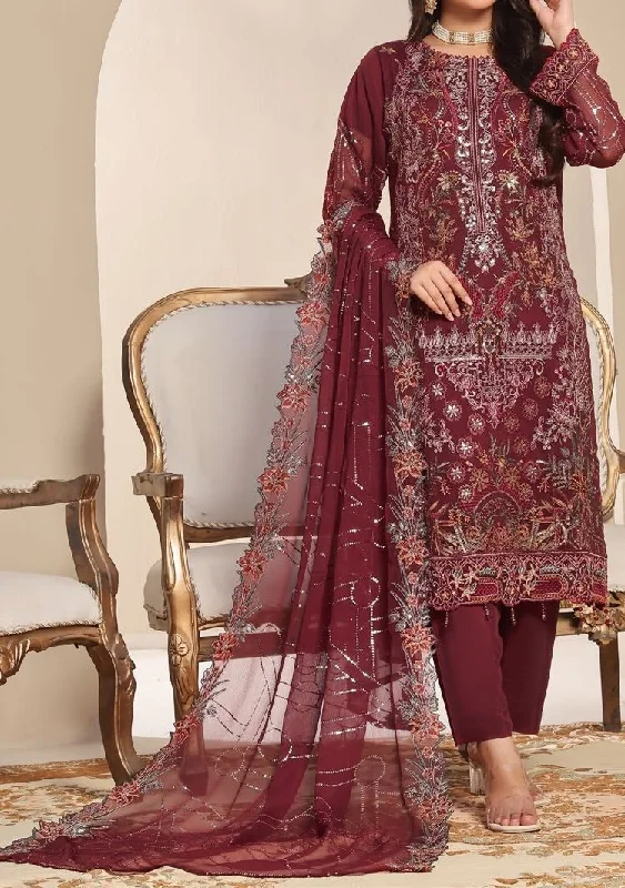 Bin Hameed Ziva Luxury Embroidered Chiffon Dress
