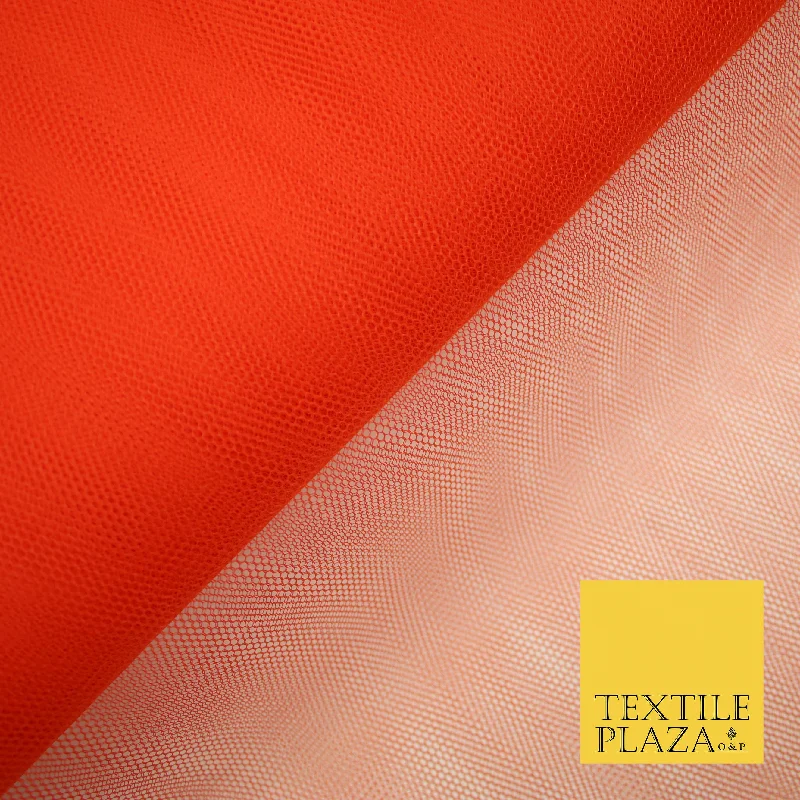 BLOOD ORANGE Premium Quality Tutu Bridal Dress Stiff Net Fabric Tulle Material 60" 5976