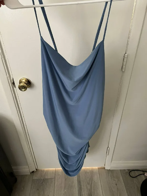 Blue Ruched Style Dress