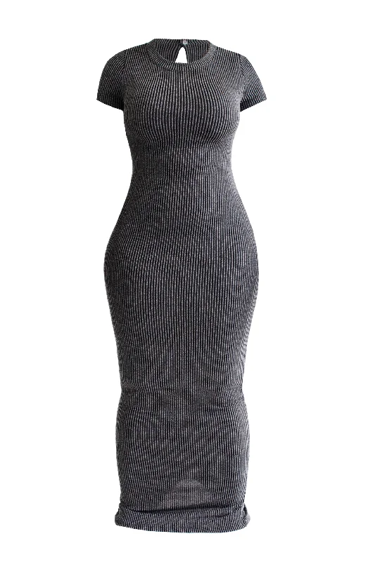 Deni Dress (Charcoal Black)
