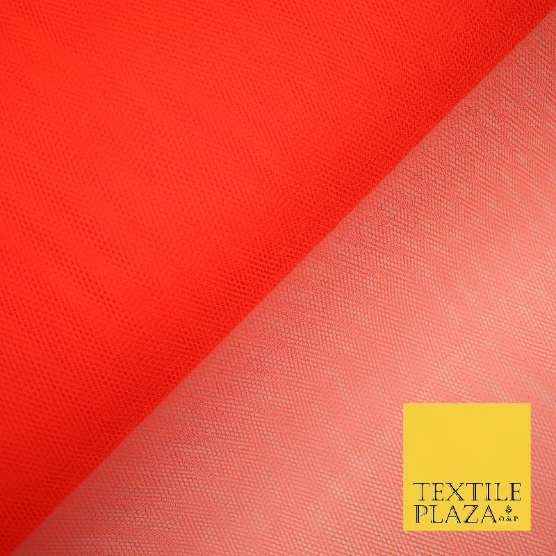 FLO ORANGE Premium Quality Tutu Bridal Dress Stiff Net Fabric Tulle Material 60" 5975