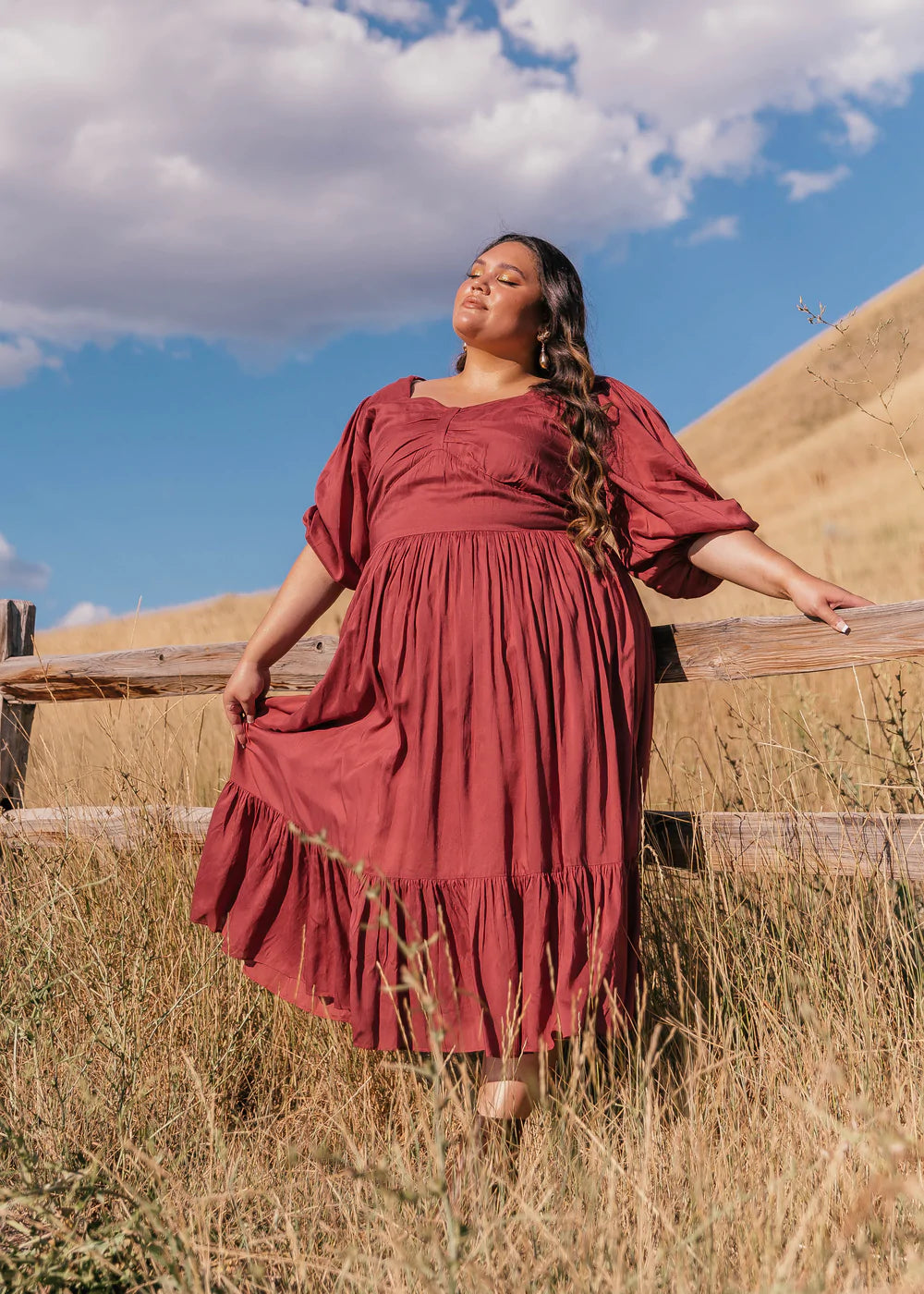 freshly picked dress in red pear - 5x/6x