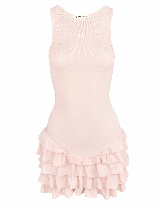 Frill Tank Dress - Rose