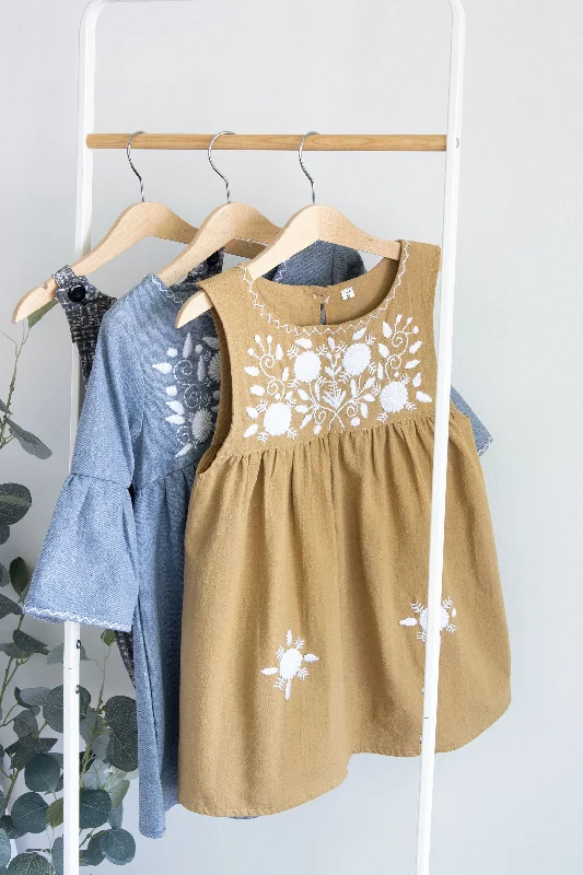 Jardinita Dress - Tan