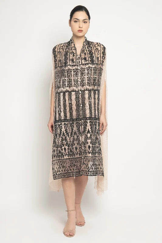 Zaina Dress in Black Nude