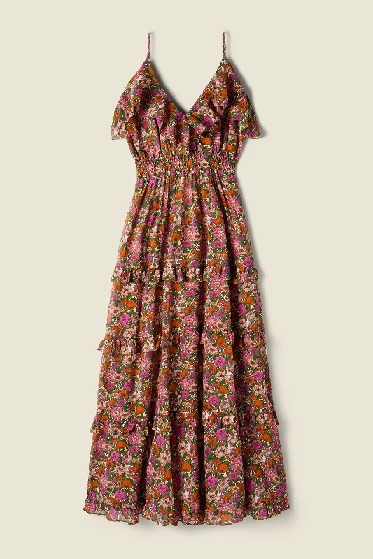 Lisboa Dress in Amaro Stems