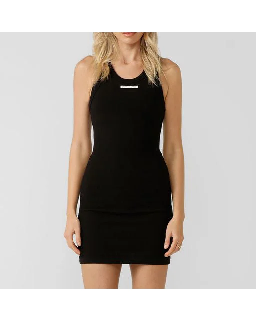 Lorna Jane On the Move Rib Tank Dress - Black