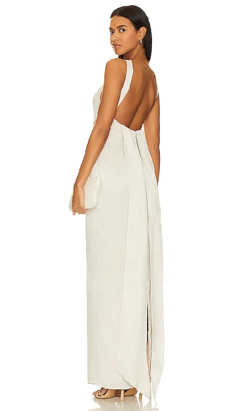 Lovers and Friends Bobbi Gown in Cream