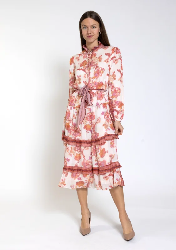 Madison + Park Pink Flower Dress